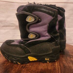 Gap Size 10 Toddler Kids Black Snow Boots